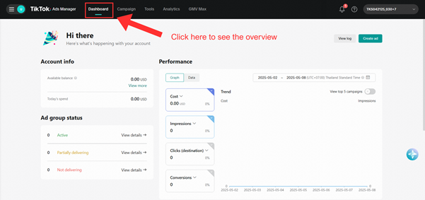 Tikasol TikTok Ads Dashboard - Manage TikTok ad campaigns, TikTok advertising dashboard, TikTok agency ad management
