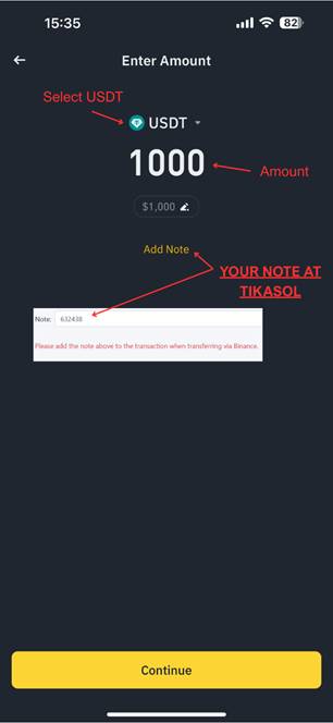 Tikasol USDT Transfer Details - Binance app USDT transfer, cryptocurrency transaction details, USDT wallet transfer, digital asset transfer information
